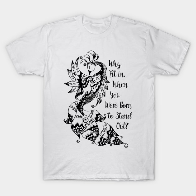 Peacocks Stand Out T-Shirt by The Bearly Brand